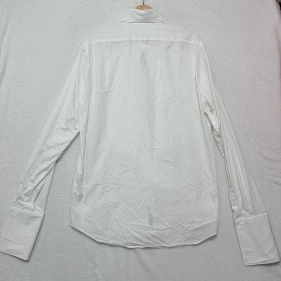 Suitsupply Tuxedo Shirt 17L 43L Slim Fit Egyptian Cotton French Cuff White - Picture 3 of 8